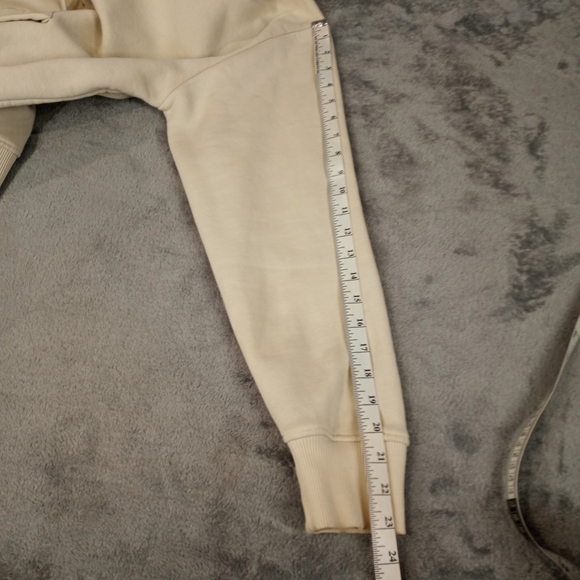 Zara Men's Pullover Ivory Cream Large Hoodie - Picture 15 of 15